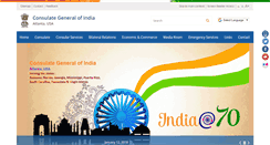 Desktop Screenshot of indianconsulateatlanta.org